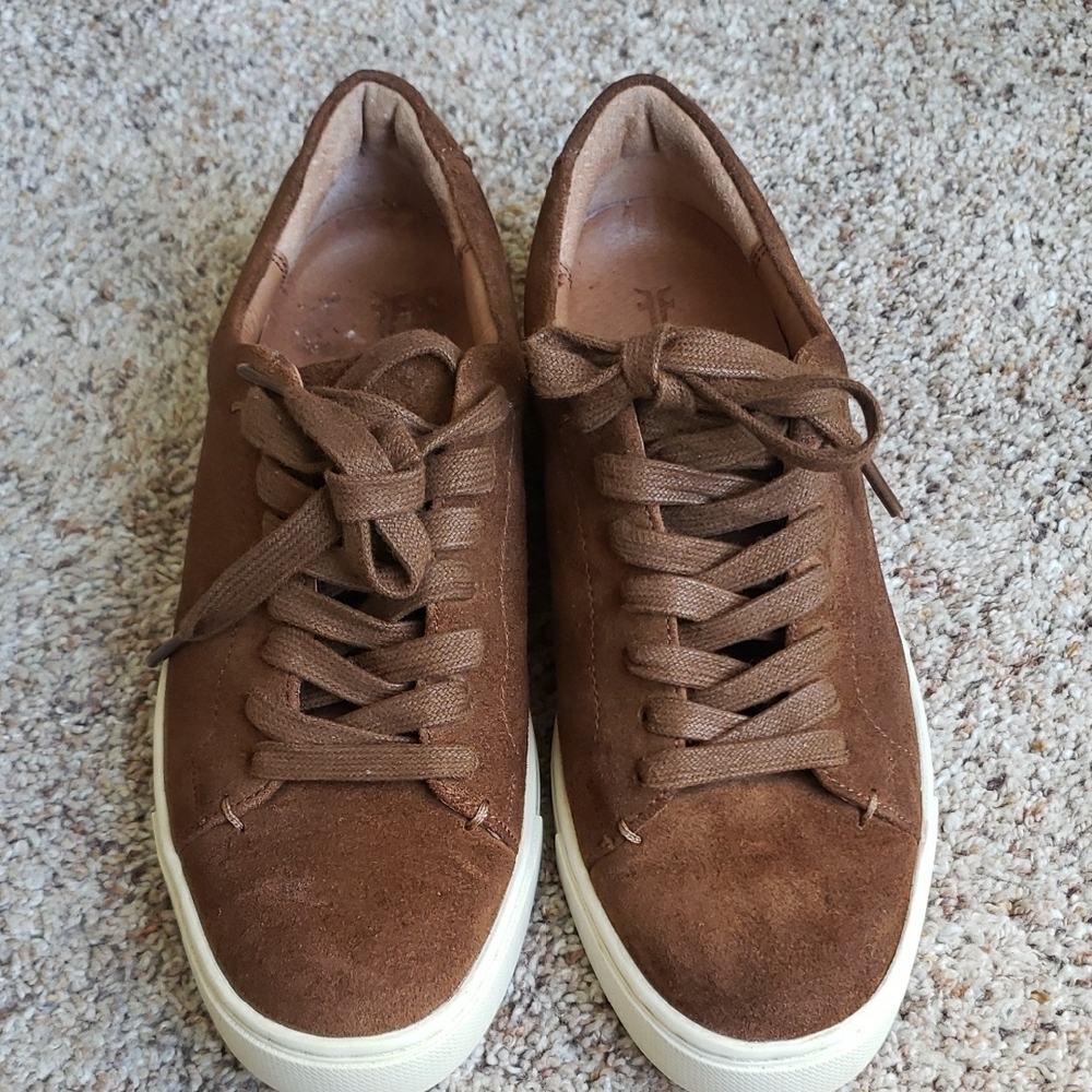 Frye Brown Suede Sneakers
